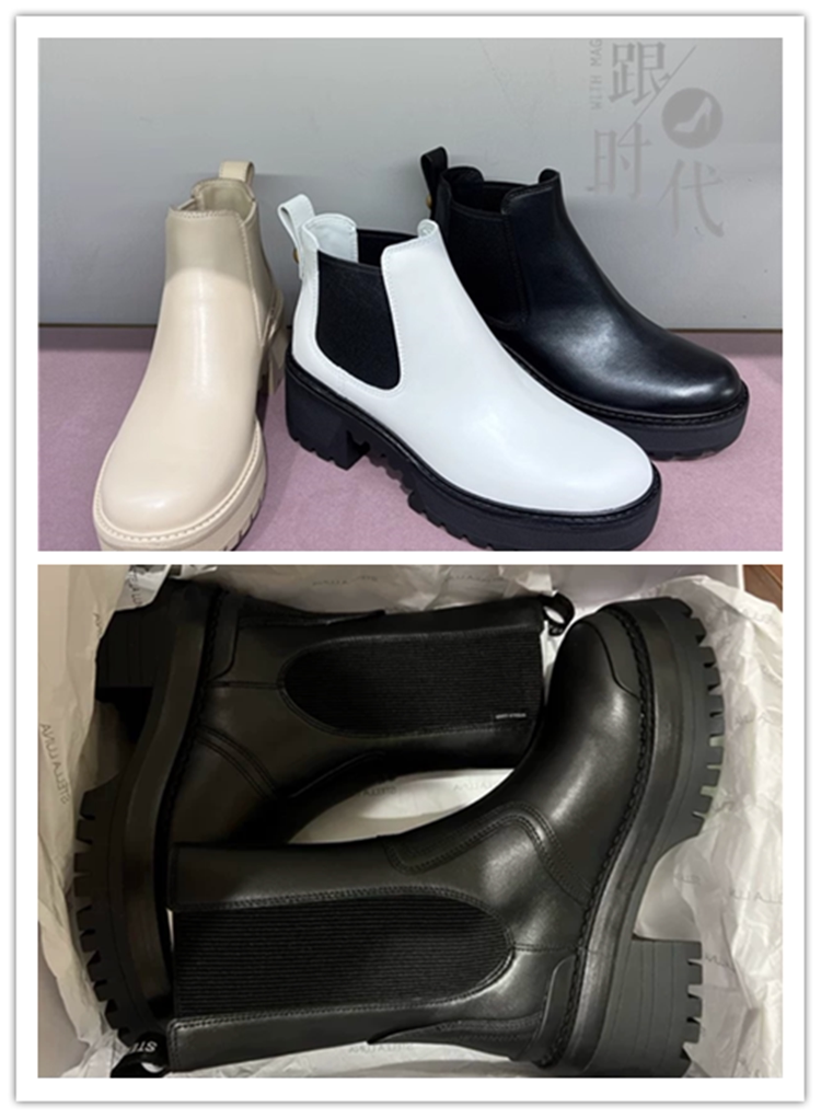 STELLA LUNA 秋冬厚底女短靴松糕底烟筒靴女切尔西靴SL322118 103