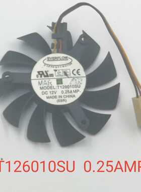 EVERFLOW6010显卡风扇T126010SU  12V 0.25 AMP直径55mm 孔距39mm