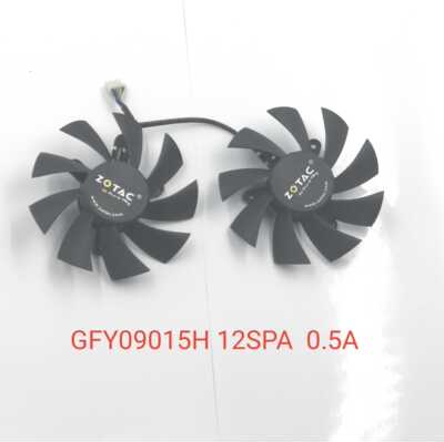 索泰GTX1050 1050TI 1650 1660 GFY09015H 12SPA显卡4PWM温控风扇