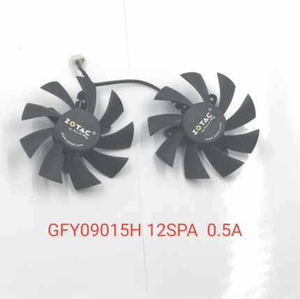 索泰GTX1050 1050TI 1650 1660 GFY09015H 12SPA显卡4PWM温控风扇