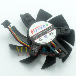 Firstdo FD8015U12S 直径7.5CM 孔距4.7CM 4线温控 显卡散热风扇