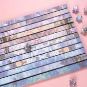 中国风古风盒装 小学生儿童双面印花手工折纸五角星幸运星彩色叠纸