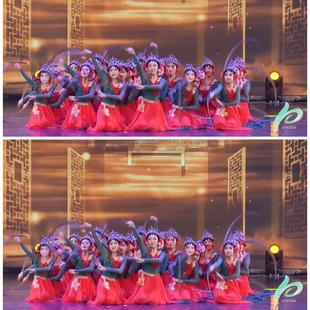 古典舞演出服女飘逸贵妃醉酒纱裙儿童群舞京剧戏曲艺考剧目大摆裙