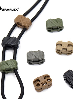 UTX多耐福新款弹力绳伞绳双孔绳扣DIY背包改装绳扣固定扣塑钢绳扣