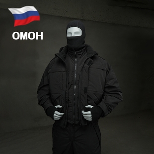 俄罗斯公发原品俄安全团队公发制服冬季战术棉服三件套背带裤背心