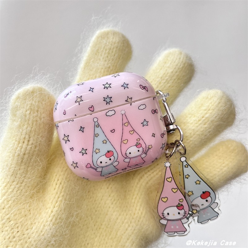 日韩可爱粉色兔子airpods耳机套