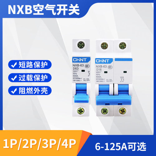 正泰小型断路器轨道空气开关NXB