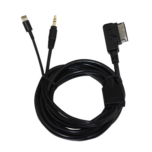 适用A6 A8 AMI车载IPhone5 5S 6 6S 6plus充电听歌AUX线3.5MM