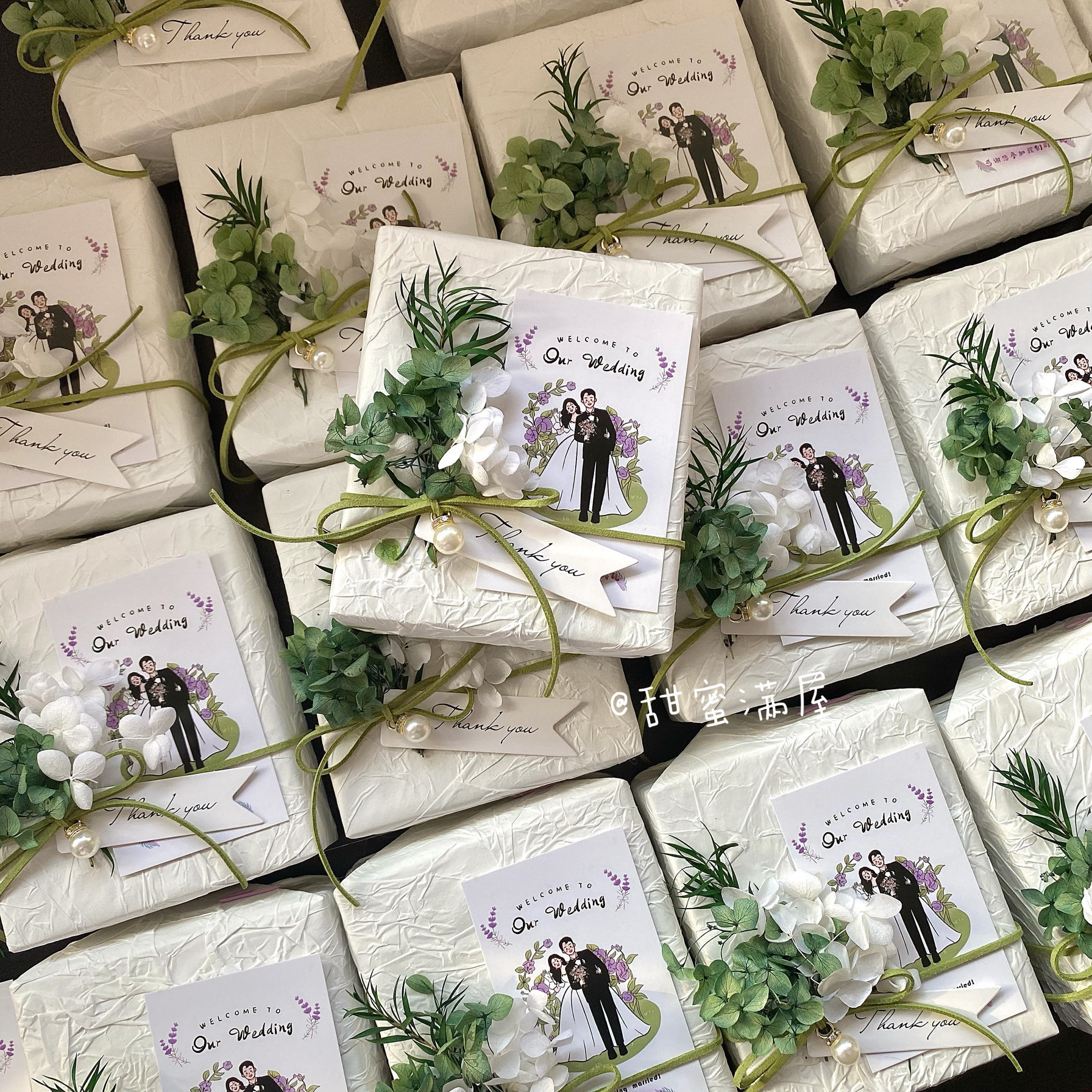 原创喜糖盒高级感小众绿色高档订婚结婚新款满月宝宝礼品盒喜糖盒