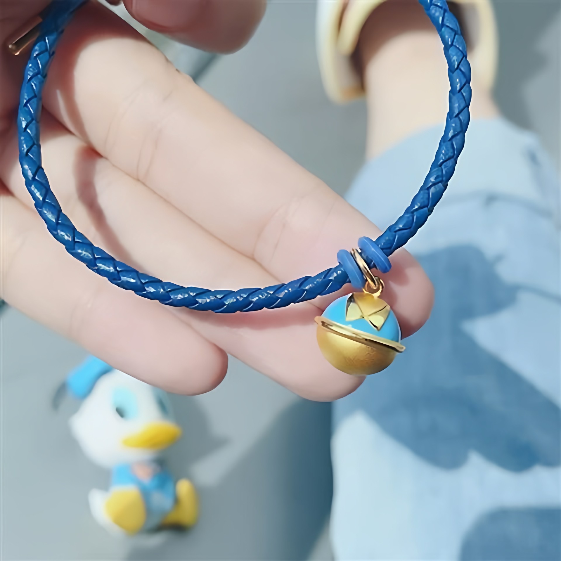 925银迪士尼唐老鸭联名银手链女情侣编织绳闺蜜男潮ins小众设计,饰品/流行首饰/时尚饰品新,银饰手链,淘宝优惠券,粉丝福利购,淘宝优惠卷