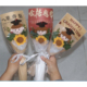 单只金榜题名手工编织向日葵毛线小花束幼儿园创意毕业礼品送学生