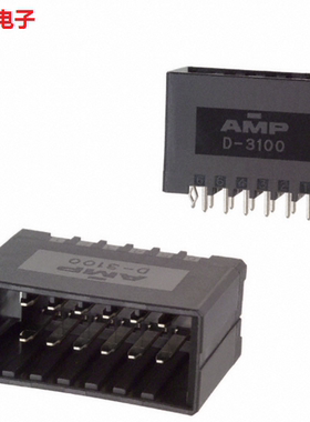 AMP D-3100 178326-2 12针母插座 立式板座