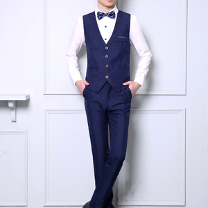 团源服饰休闲金色四扣马甲西裤两件套工作服KYV酷仔靓妹礼服经理图片