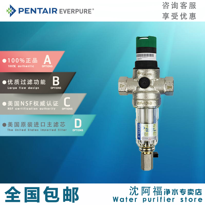 美国滨特尔 BF-06-B 稳压型全屋中央前置过滤器自来水BF-10-B家用