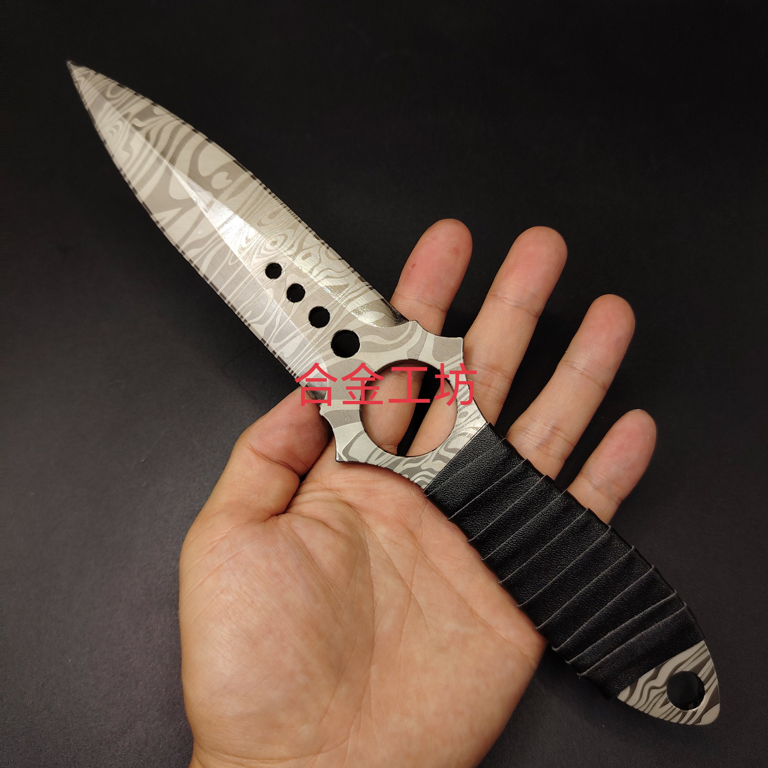 【包邮】CSGO游戏骷髅刀大马纹传说(金属)精工版收藏摆件不开刃