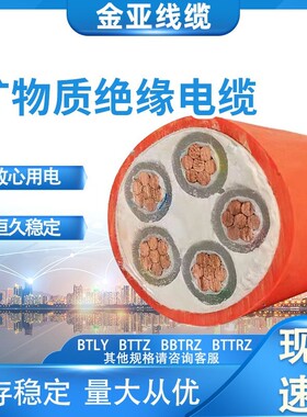 矿物质绝缘BTTRZ防火电力电缆NG-A阻燃耐火低烟无卤WDZN-YJY国标