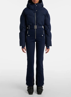 Cordova 女士2025早秋新品羽绒一体滑雪服蓝色保暖外套连帽羽绒服