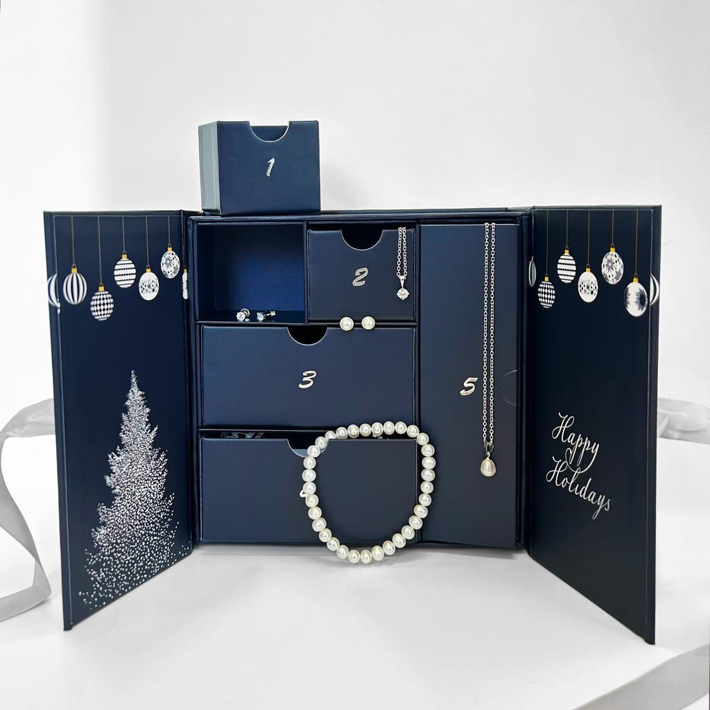 【包邮税】Freshwater Pearls2025圣诞倒数珍珠日历首饰礼盒套装