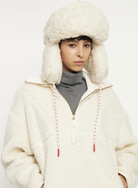 Cordova 2025女士秋冬新款冬季滑雪服保暖羊皮毛一体滑雪保暖帽
