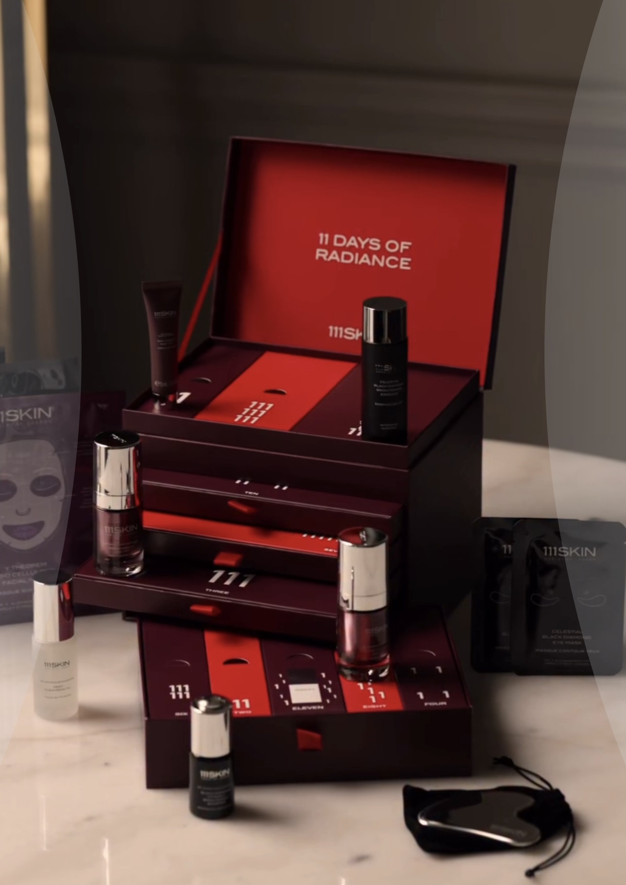 【包邮税】111skin女士2025圣诞倒数日历护肤礼盒礼物套装套盒