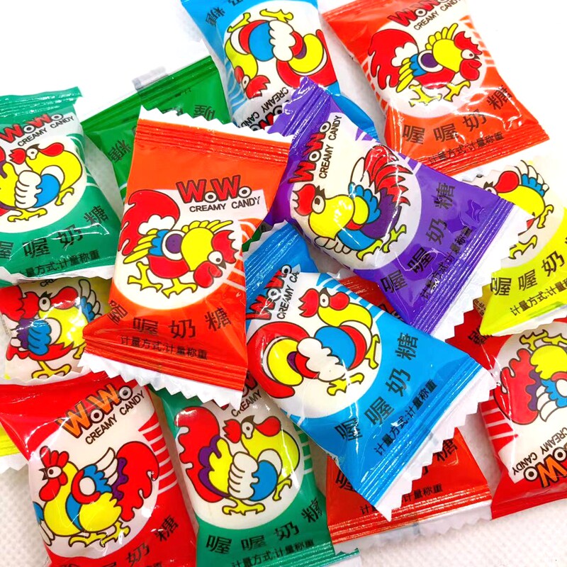 正宗大公鸡 喔喔奶糖 喜糖 散装  新货 500克儿时回忆