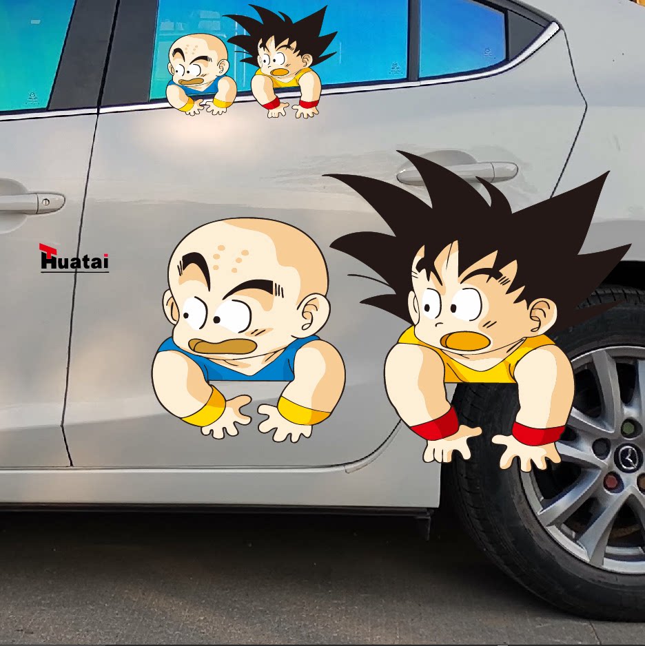 七龙珠车贴纸孙悟空卡通动漫搞笑个性创意改装划痕遮挡贴车门车窗
