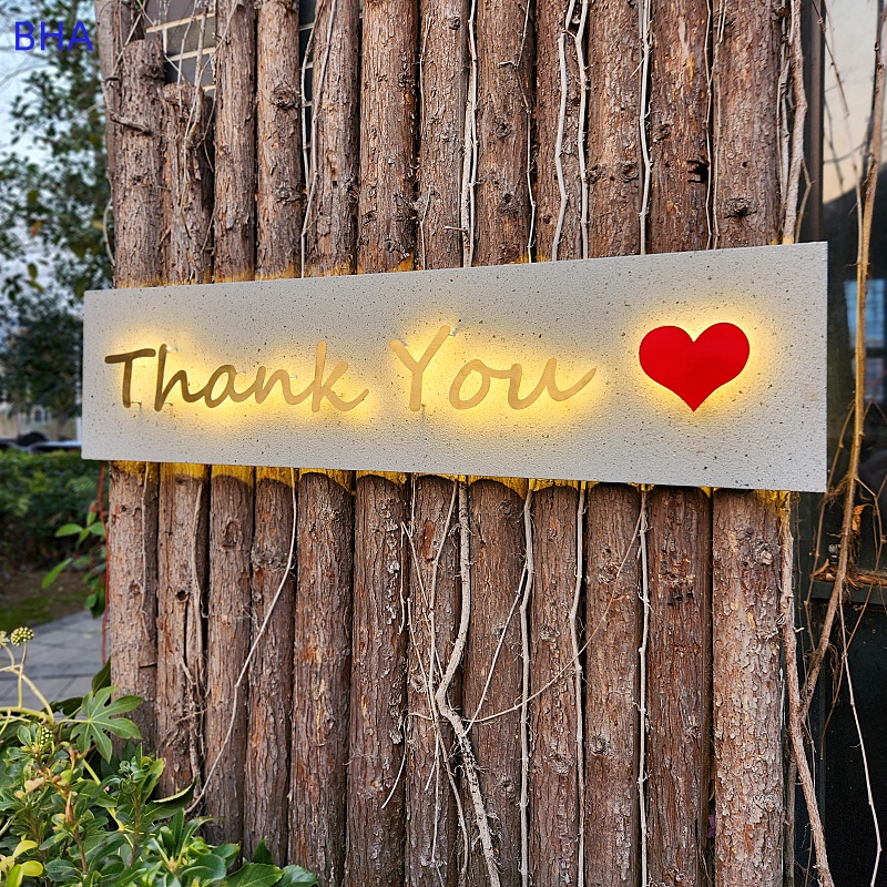 悬挂不锈钢发光悬浮字