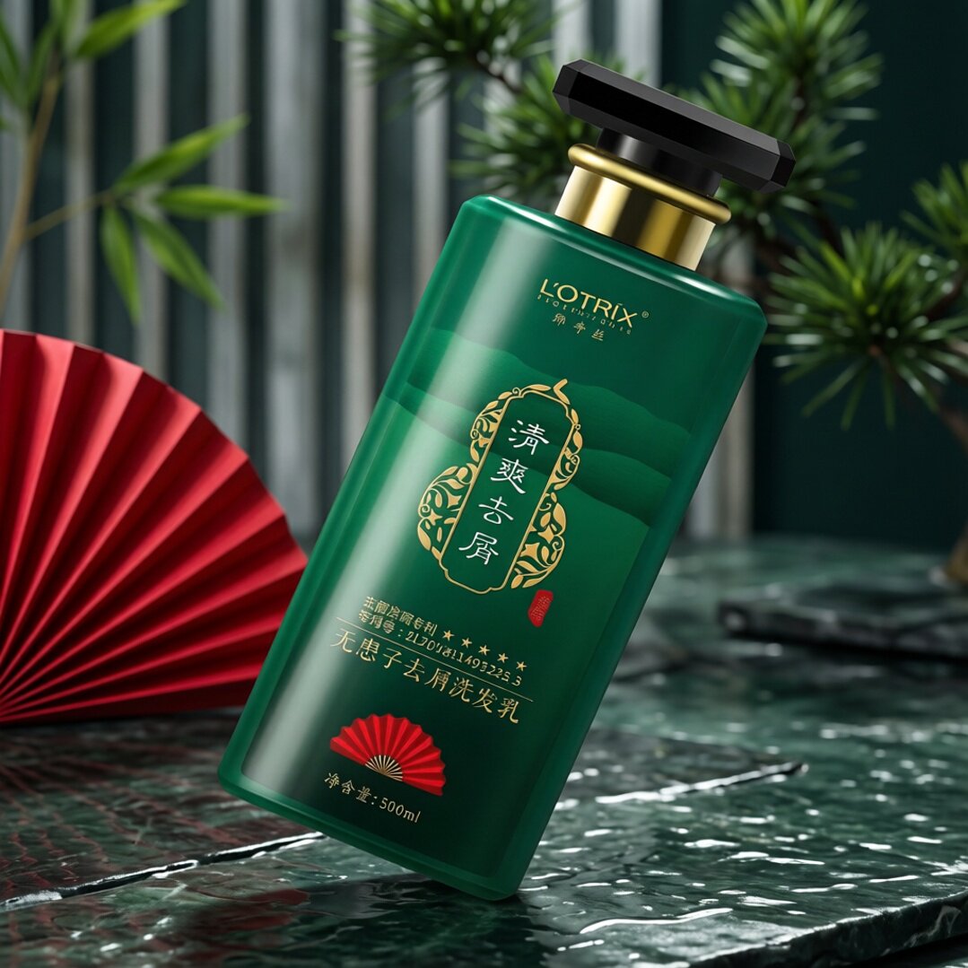 郎奇丝草本侧柏叶防脱固发无患子去屑止痒控油蓬松植物洗发水套装