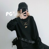 Nike 上衣CZ4023 耐克LOGO刺绣项链女子潮流运动休闲圆领卫衣长袖