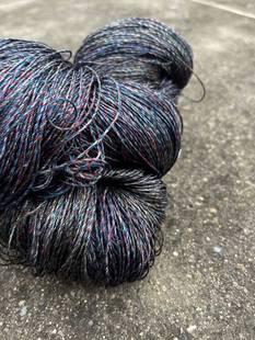 燕赵蠡 费雯丽桑蚕丝6号纯真丝蕾丝毛线钩针棒针虹霓丝香云丝