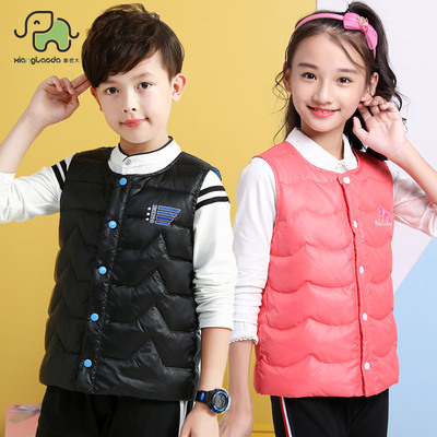 青少年男童内穿羽绒马甲秋冬背心