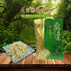 湖北应城土特产手工三结绿豆豆丝豆皮豆腐皮豆折早餐包邮速食早餐