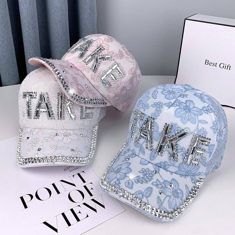 时尚蕾丝花朵鸭舌帽夏季遮阳太阳帽子女韩版休闲水钻棒球帽潮,服饰配件/皮带/帽子/围巾,防晒帽,淘宝优惠券,粉丝福利购,淘宝优惠卷