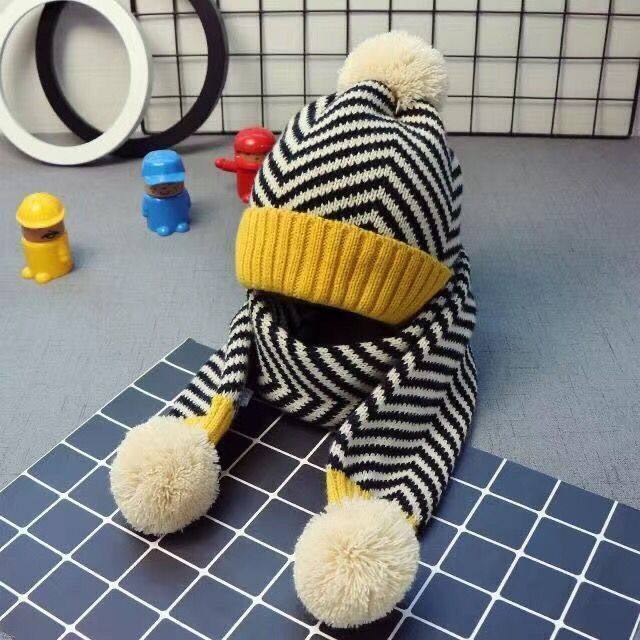儿童帽子宝宝毛线帽围巾2件套男女童冬季保暖针织帽韩版加绒加厚,服饰配件/皮带/帽子/围巾,防晒帽,淘宝优惠券,粉丝福利购,淘宝优惠卷
