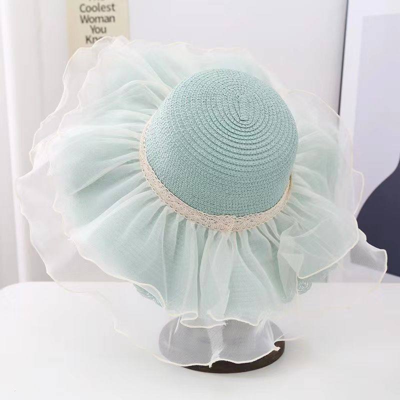 儿童夏天草帽春夏旅游遮阳凉帽大檐蕾丝女童女孩亲子母女沙滩帽子,服饰配件/皮带/帽子/围巾,防晒帽,淘宝优惠券,粉丝福利购,淘宝优惠卷