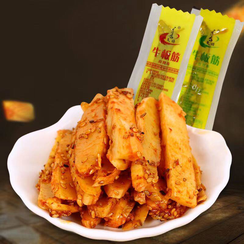 文特牛板筋麻辣孜然味独立小包装250g内蒙古特产牛肉零食小吃熟食