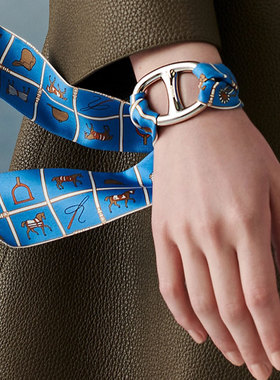 90大号丝巾扣环Chaine d'Ancre经典猪鼻子镜面金属极简设计多用途