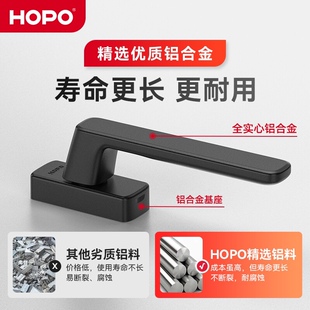深圳好博HOPO平开窗执手全铝合金纱窗执手拨叉方轴通用三色AH207