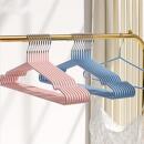 布 德国进口天平朝晖衣架浸塑胶衣挂无痕衣撑子晾晒工厂植绒衣架