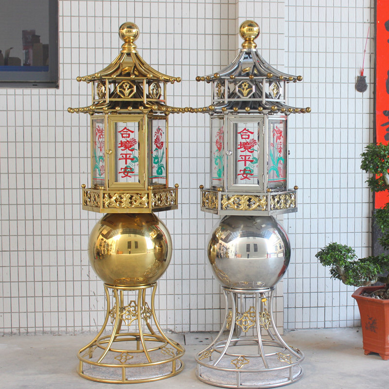 不锈钢添油灯防风落地长明灯供佛