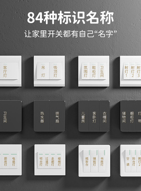 家用指示夜光金属创意标签