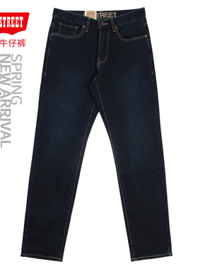 第五街5th street男装简约休闲牛仔裤修身小直筒裤215032-243