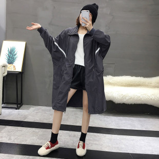 2023新款风衣女春秋大码BF风宽松韩版中长款薄外套时尚显瘦防晒衣