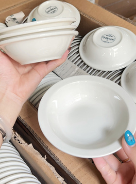 德化白瓷家用小菜碟酱油碟醋碟小圆碗火锅蘸料碟咸菜小吃碟点心碟