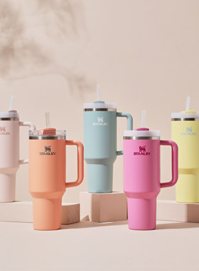 韩国直邮美国Stanley史丹利Quencher吸管杯冰霸杯保温保冷高颜值