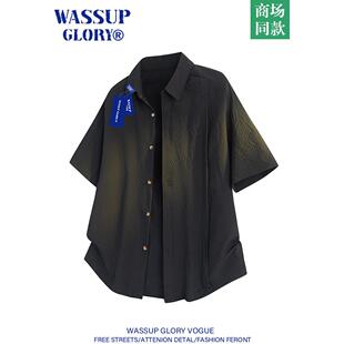 泡泡纱外套短袖 WASSUP 衬衣 2026新款 高级感痞帅夏季 GLORY衬衫 男款