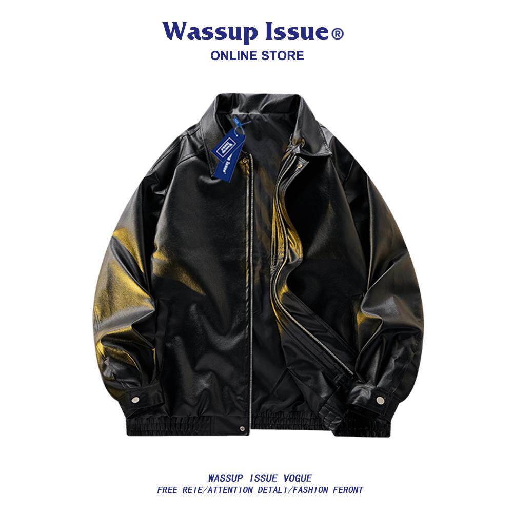 WASSUP ISSUE美式飞行员皮衣外套男款春秋季衣服高级感飞行夹克男