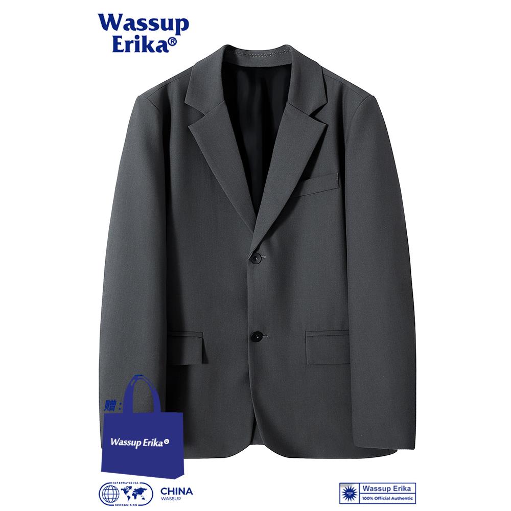 高级感痞帅休闲小西服春秋潮牌男装轻熟西装外套男士