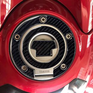 适用雅马哈摩托车油箱盖贴碳纤维贴纸YZF/R1/R6/MT09机车贴花