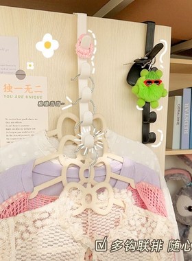 家用宿舍床边挂衣钩免打孔下铺挂钩无痕衣架包包帽子收纳置物架